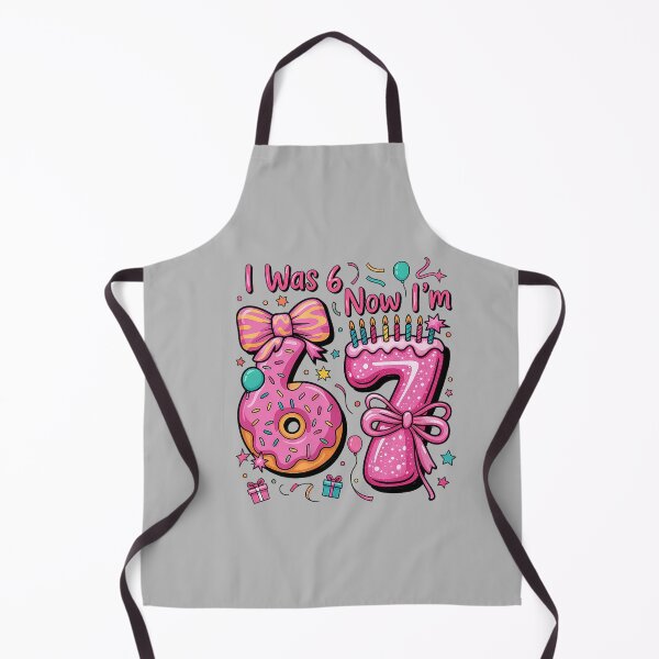 Item preview, 7th Birthday Girl I was 6 Now I'm 7 Year Old Girl Birthday designed and sold by mjohnson9.