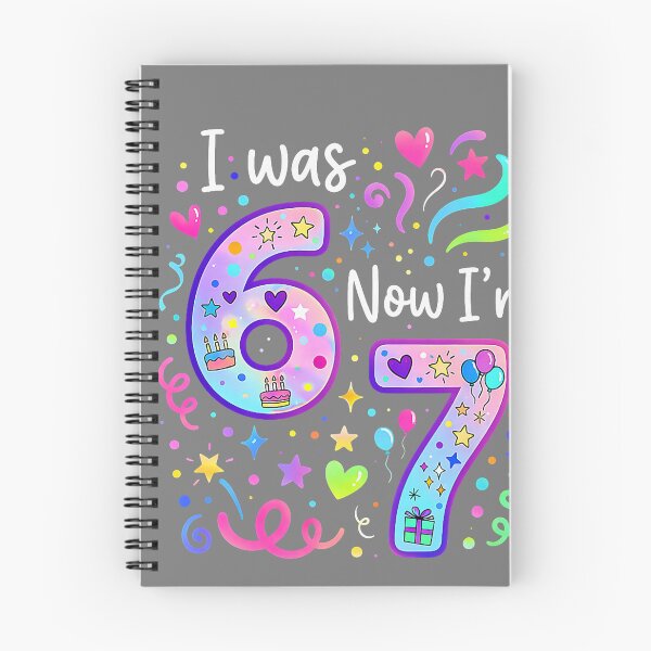 Item preview, 7th Birthday Girl I was 6 Now I'm 7 Years Old Girls Birthday designed and sold by mjohnson9.