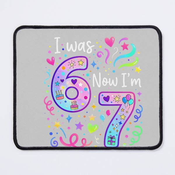 Item preview, 7th Birthday Girl I was 6 Now I'm 7 Years Old Girls Birthday designed and sold by mjohnson9.