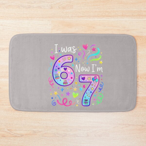 Item preview, 7th Birthday Girl I was 6 Now I'm 7 Years Old Girls Birthday designed and sold by mjohnson9.