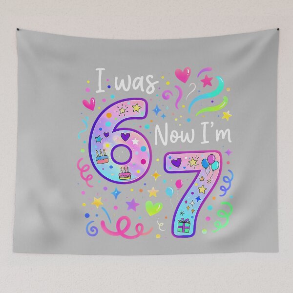 Item preview, 7th Birthday Girl I was 6 Now I'm 7 Years Old Girls Birthday designed and sold by mjohnson9.