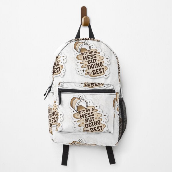 Item preview, Bit of a Mess But Doing My Best - Coffee Quote designed and sold by MindfulZen.