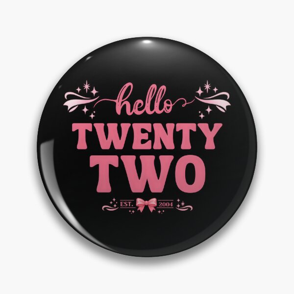 Item preview, Hello 22 Coquette Birthday – Cute Pink Bow Aesthetic 22nd Birthday Girl Design designed and sold by Teetreasure2.