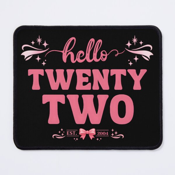Item preview, Hello 22 Coquette Birthday – Cute Pink Bow Aesthetic 22nd Birthday Girl Design designed and sold by Teetreasure2.