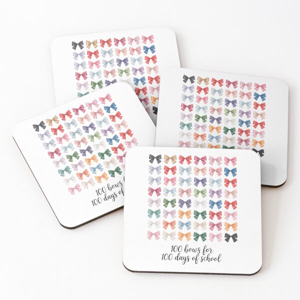Item preview, Cute Coquette Bows 100 Days Of School designed and sold by IdunayaStore.