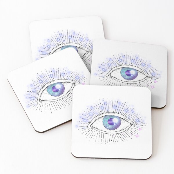 Item preview, Celestial Eye with Galaxy Iris - Mystical Universe Vision designed and sold by VibeArtShop.