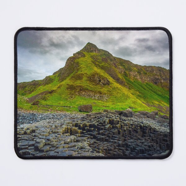 Item preview, Basalt Columns at Giant’s Causeway Beneath Green Irish Cliffs designed and sold by TheHikersEye.