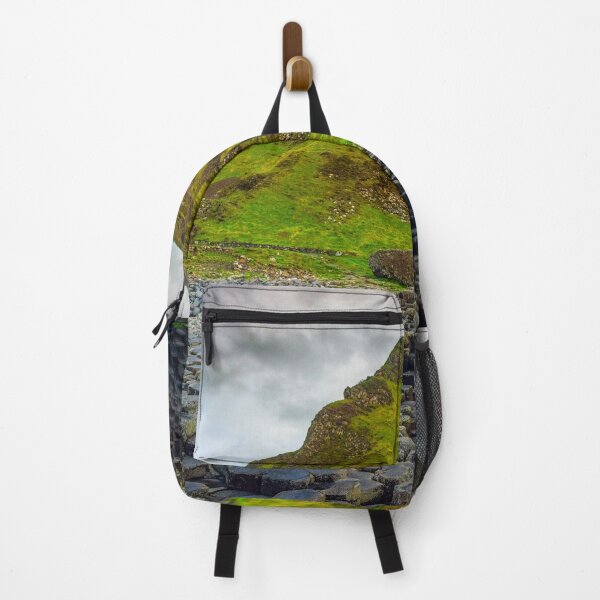 Item preview, Basalt Columns at Giant’s Causeway Beneath Green Irish Cliffs designed and sold by TheHikersEye.
