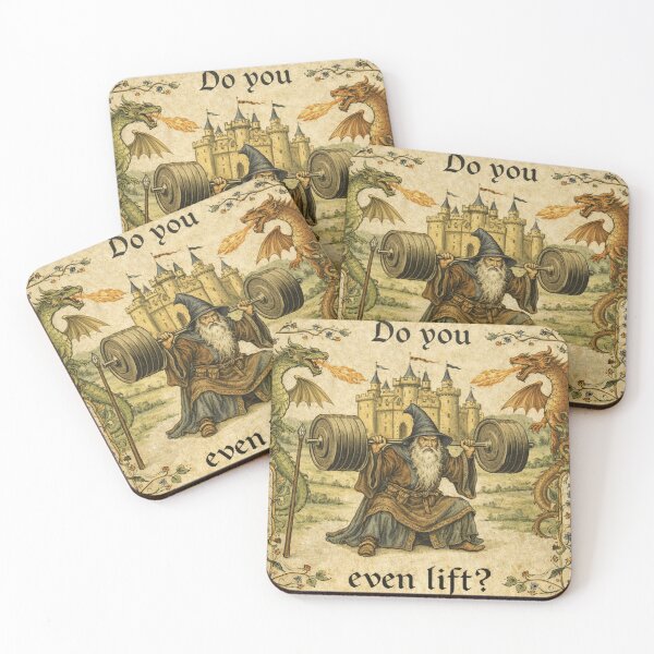Item preview, "Do You Even Lift?" Medieval Wizard Edition designed and sold by PixelStorage.