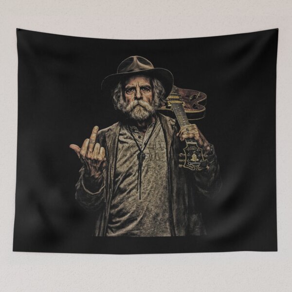 Item preview, Vintage Bob-Weir Flipping The Bird Meme designed and sold by SonoBoberArt.