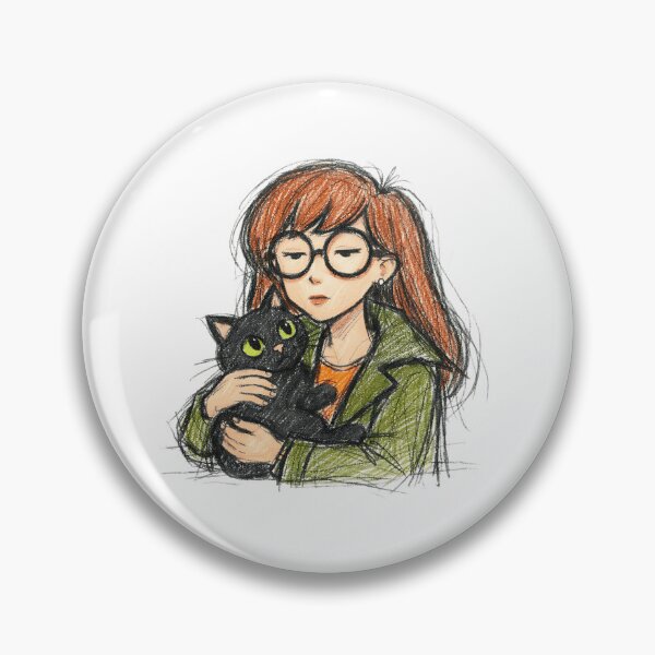 Item preview, Daria with Black Cat designed and sold by LIS AND MELIVERSO.