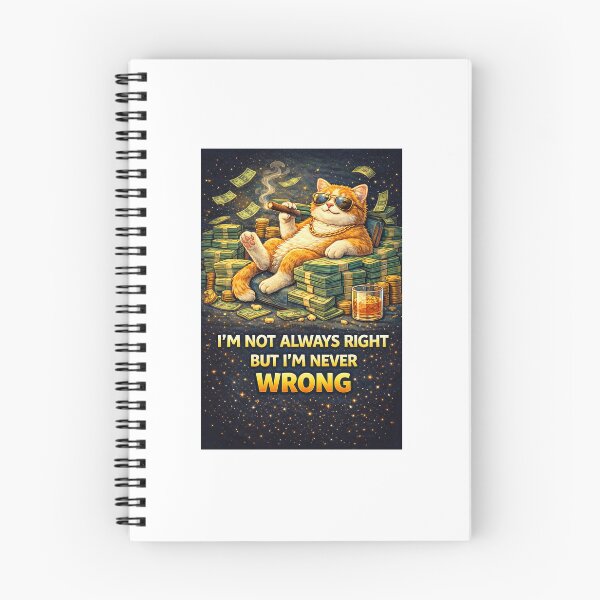 Item preview, Funny Rich Cat Never Wrong Quote designed and sold by Rise phoenix .