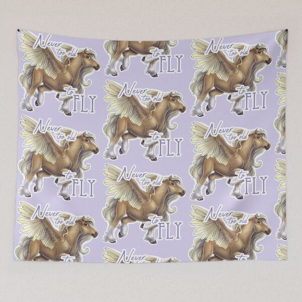 Item preview, Never Too Old to Fly designed and sold by Unicornarama.