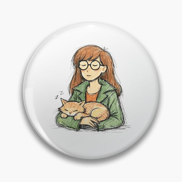 Item preview, Daria with Sleeping Cat designed and sold by LIS AND MELIVERSO.