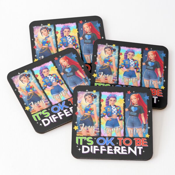 Item preview, Huntrix Autism Awareness Shirt, Rumi Mira Zoey K-Pop Anime Tee designed and sold by Rhastasnixon.