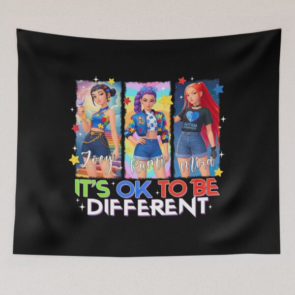 Item preview, Huntrix Autism Awareness Shirt, Rumi Mira Zoey K-Pop Anime Tee designed and sold by Rhastasnixon.