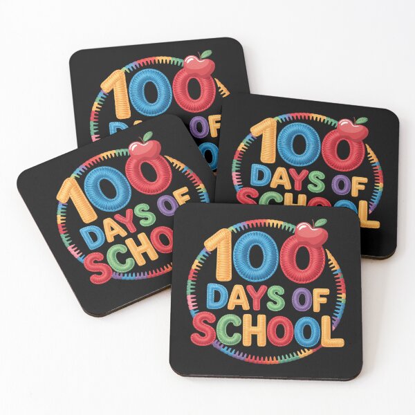 Item preview, Embroidered 100 Days of School Colorful Stitched  designed and sold by ShaylaSexton.