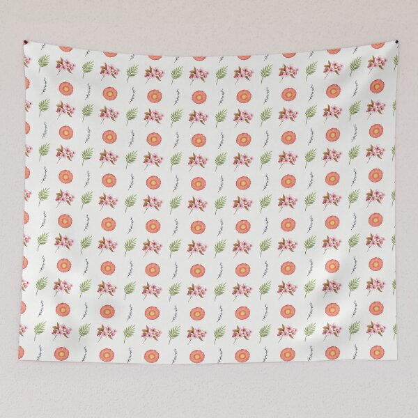 Aperçu de l'œuvre Coussin décoratif à motif floral délicat créée et vendue par FestivityFinds.