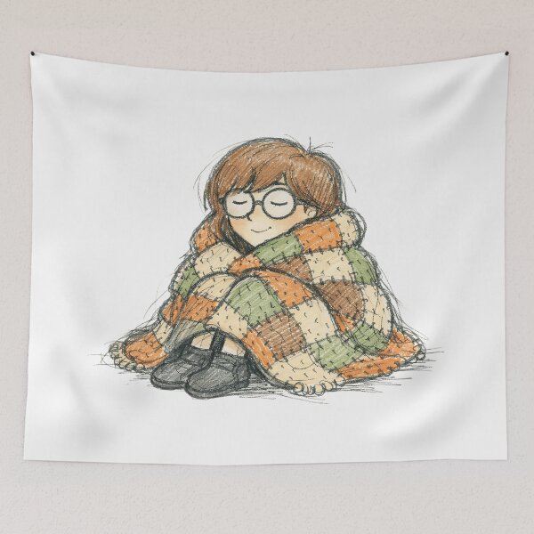Item preview, Daria with Knit Blanket designed and sold by LIS AND MELIVERSO.