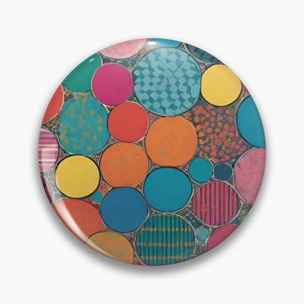Item preview, Vibrant Abstract Mosaic Circles Pattern Art designed and sold by AlxVel.
