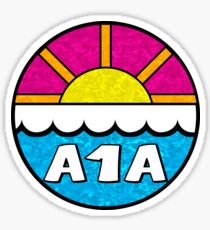 Florida Route A1A Daytona Beach West Palm Key West Melbourne Jacksonville Saint Augustine Miami Sticker