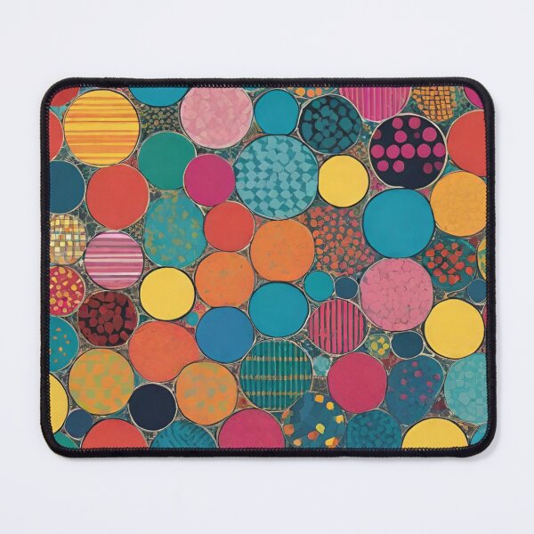 Item preview, Vibrant Abstract Mosaic Circles Pattern Art designed and sold by AlxVel.