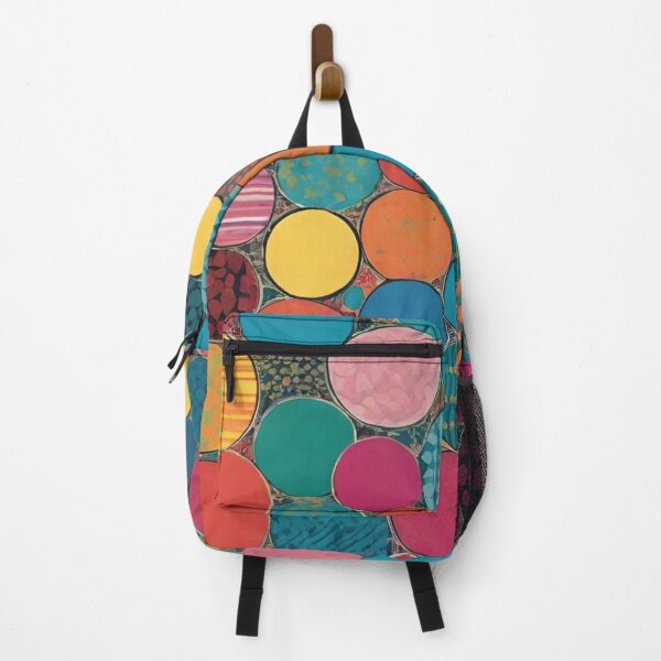 Item preview, Vibrant Abstract Mosaic Circles Pattern Art designed and sold by AlxVel.