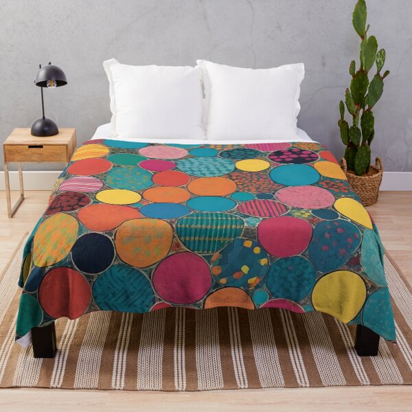 Item preview, Vibrant Abstract Mosaic Circles Pattern Art designed and sold by AlxVel.