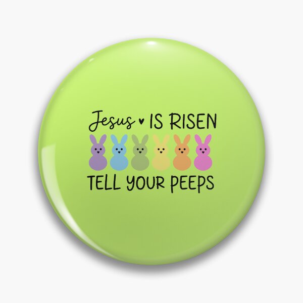 Item preview, Jesus Is Risen Tell Your Peeps, Funny Easter Cute Baseball designed and sold by NinMema.