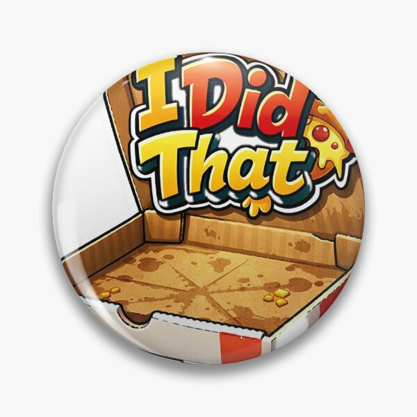 Item preview, I Did That – Funny Empty Pizza Box Cartoon Sticker designed and sold by Art Lea.