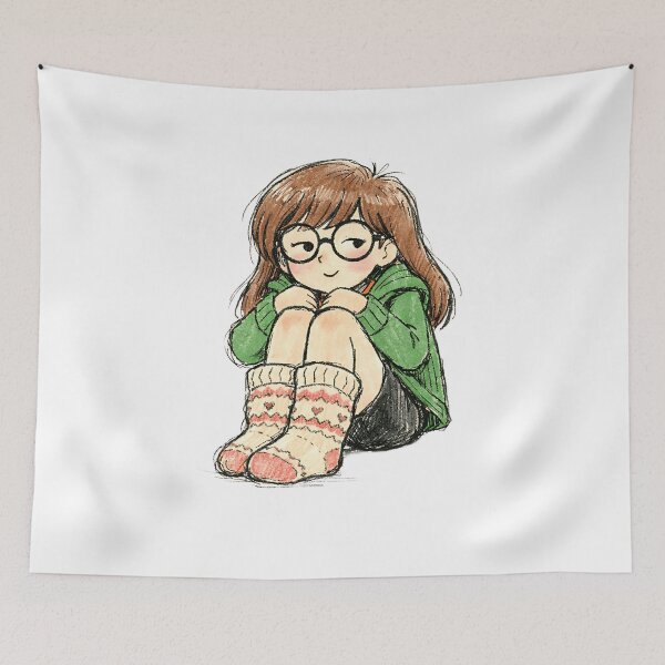 Item preview, Daria with knitted socks designed and sold by LIS AND MELIVERSO.