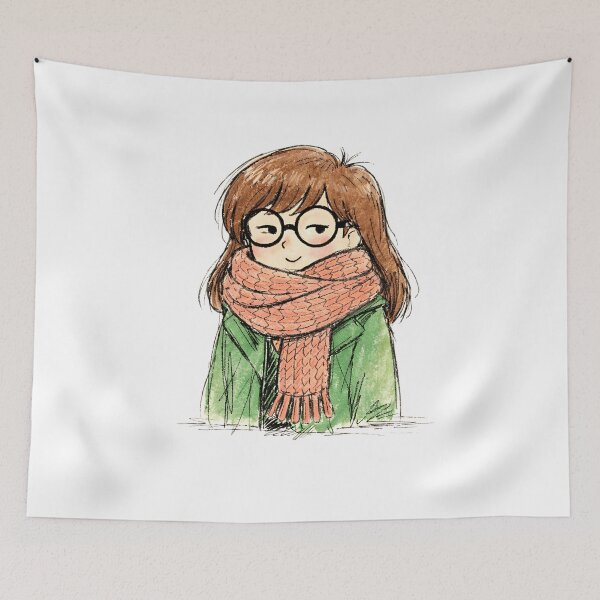 Item preview, Daria with Wool Scarf designed and sold by LIS AND MELIVERSO.