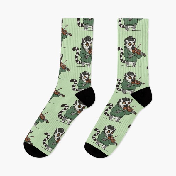 Item preview, Rap Lemur Violin Player – Whimsical Urban Music Design designed and sold by Dogandesighn.
