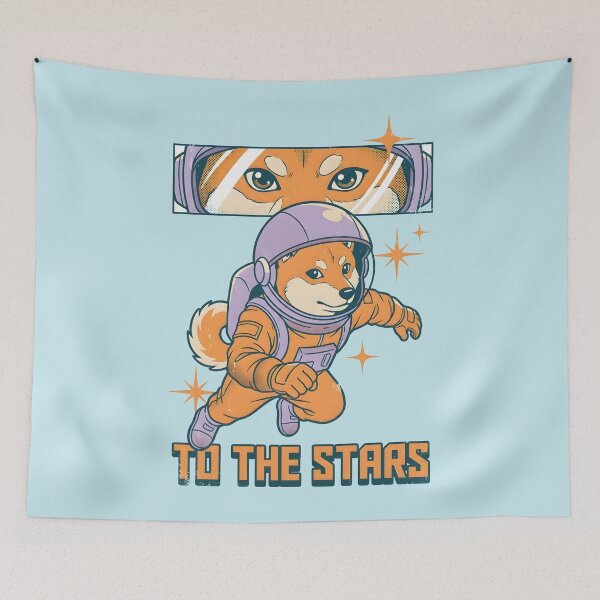 Item preview, Cosmic Shiba: To The Stars Galactic Voyager designed and sold by AwesomeBeyondLimits.