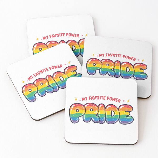 Item preview, My Favorite Power Is PRIDE – Bold Rainbow LGBTQ Pride Art Sticker designed and sold by Pride_Prints.