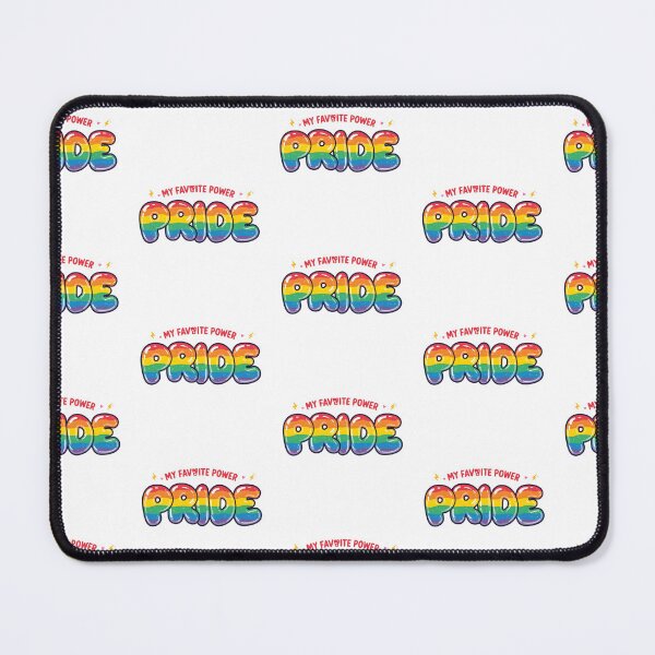 Item preview, My Favorite Power Is PRIDE – Bold Rainbow LGBTQ Pride Art Sticker designed and sold by Pride_Prints.