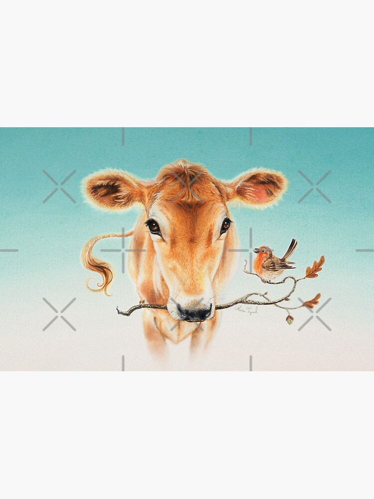 Calf and bird by Maria Tiqwah by MariaTiqwah