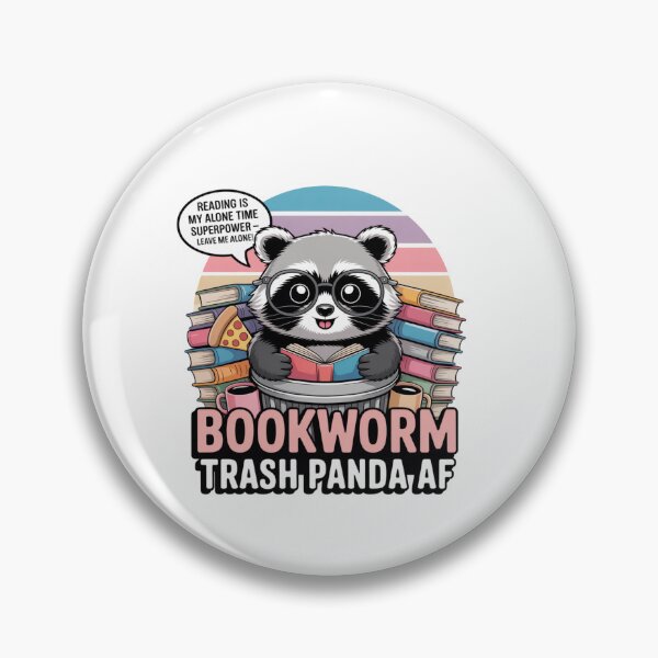 Item preview, Bookworm Trash Panda AF Tee | Reading Superpower Raccoon T-Shirt designed and sold by Ashley critters.