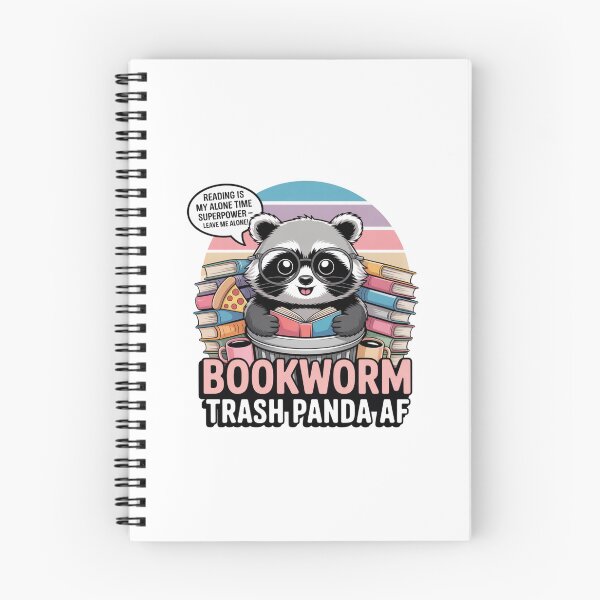 Item preview, Bookworm Trash Panda AF Tee | Reading Superpower Raccoon T-Shirt designed and sold by Ashley critters.