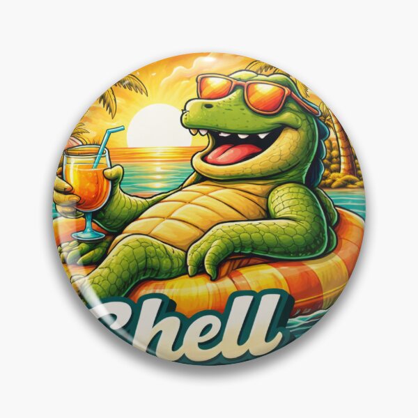 Item preview, Shell Yeah Funny Beach alligator Design  designed and sold by Rise phoenix .