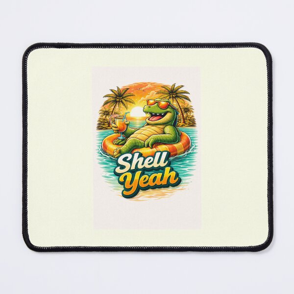 Item preview, Shell Yeah Funny Beach alligator Design  designed and sold by Rise phoenix .