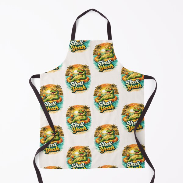 Item preview, Shell Yeah Funny Beach alligator Design  designed and sold by Rise phoenix .