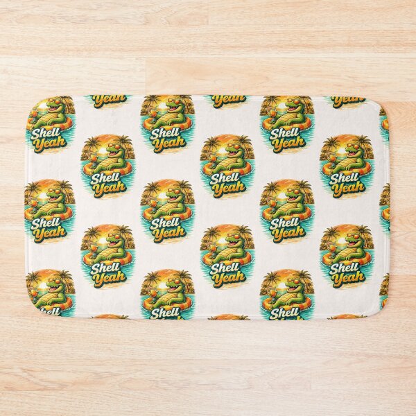 Item preview, Shell Yeah Funny Beach alligator Design  designed and sold by Rise phoenix .