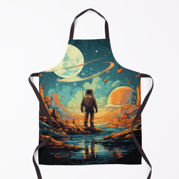Item preview, Galaxy Astronaut Outter Space New Worlds Art designed and sold by GrinGalore.