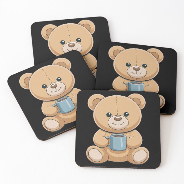 Item preview, Cute Teddy Bear holding his Cup for Tea and Coffee Lovers designed and sold by FaithAbbott.