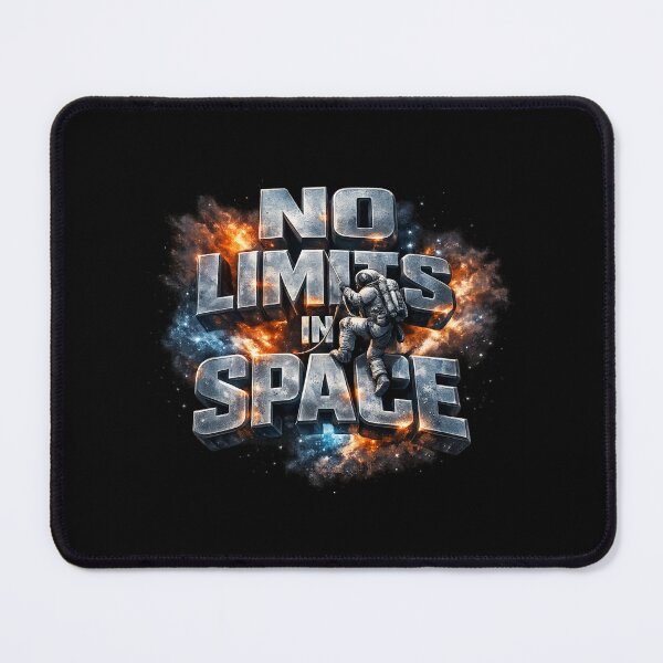 Item preview, NO LIMITS IN SPACE - Epic Sci-Fi Typography Astronaut Design designed and sold by MKreative Studio.