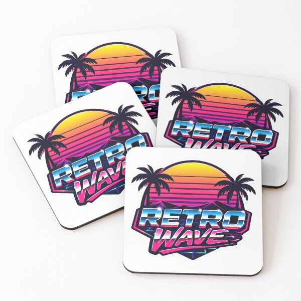 Item preview, Retro Wave Vaporwave Sunset Palm Trees Neon 80s Aesthetic designed and sold by craftedd.