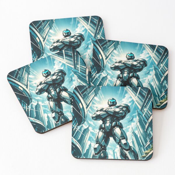 Item preview, Futuristic Robot Guardian Low Angle Hero designed and sold by AndreBarnard.