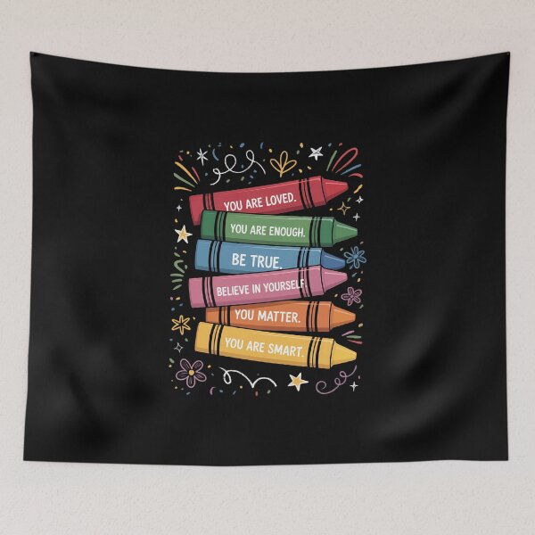 Item preview, Color the World with Kindness Cute Crayons Colorful Crayons Back to School designed and sold by FaithAbbott.