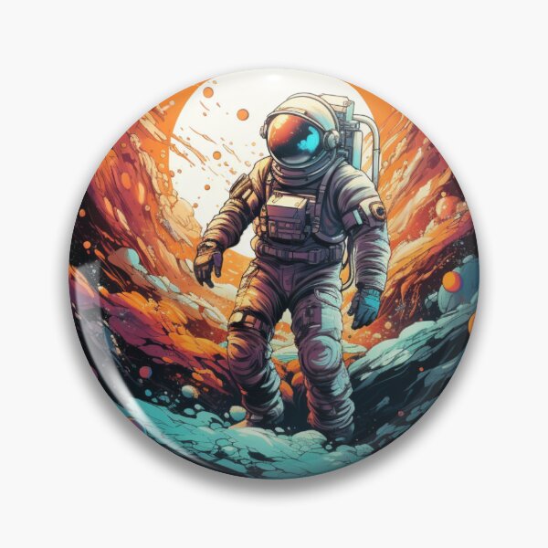 Item preview, Galaxy Astronaut Outter Space New World Art designed and sold by GrinGalore.